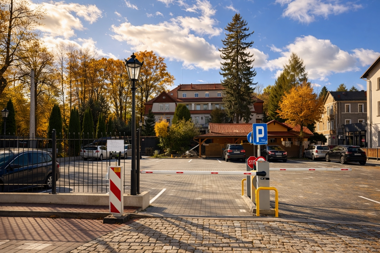 Parking w centrum Kudowy-Zdroju – zdjęcie poglądowe