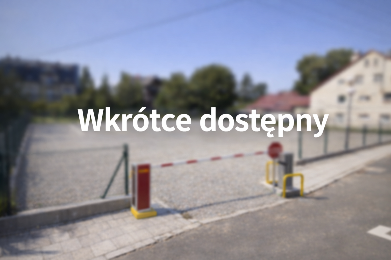 Parking w centrum Kudowy-Zdroju – zdjęcie poglądowe